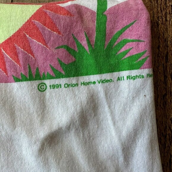 Vintage 1991 Orion Home Video Short Sleeve Vacation Crewneck Graphic T-Shirt -L - Picture 14 of 14